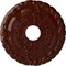 Ekena Millwork Kendall Train Station Medallion (Canopies up to 3 7/8"), 18 1/2"OD x 3 7/8"ID x 1"P, Mahogany CM18KDBMF - alternate 1